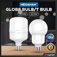<2 YEARS WARRANTY> MEGAMAN 20W GLOBE BULB/30W T BULB E27 LED LIGHT BULB