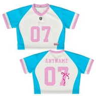 JERSEY GIRLY CROP TOP COQUEETE BLUE 07