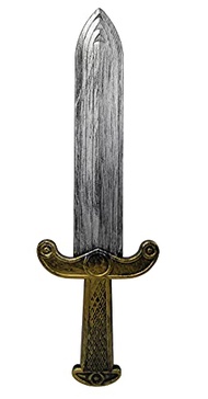 Nicky Bigs Novelties Plastic Roman Pirate Short Sword Prop Gold Medieval Dagger Costume Accessory