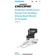 Shimano Front derailleur Deore FD-M611 clamp. Down swing dual pull.