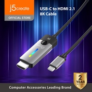 j5create JCC157 USB-C to HDMI 2.1 8K60Hz 4K144Hz HDR Cable Type C USB C to HDMI 8K Cable HDMI Converter RGB Type-C Cable