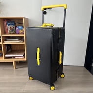 กระเป๋าเดินทางแบบสีบล็อก Airway 20 นิ้ว ขอบอลูมิเนียมพร้อมรหัสล็อค ล้อเลื่อนแบบไร้เสียง กระเป๋าเดินท