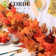 CORDE Red Autumn Maple Leaves, Creative 1.7m Artificial Maple Garland, Hanging Vine Realistic Silk M