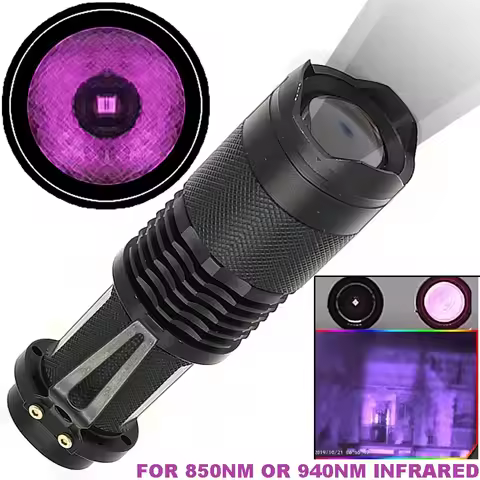 940nm IR Flashlight Infrared Illuminator Flashlight, 850nm IR Illuminator Flashlight Night Vision Zo