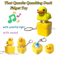 Duck Keyboard Keycaps That Quack Quacking Duck Fidget Rechargeable Duck Key Chain Stress Relief Sens