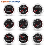 Dynoracing 52mm 12V Car Turbo Boost Water Temp Oil Temp Oil Press Meter Tachometer RPM Gauge Voltmet