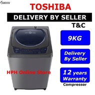 Mesin basuh manual Mesin basuh mini Mesin basuh auto 10kg ▲TOSHIBA 9KG Washing Machine AW-H1000GM / 