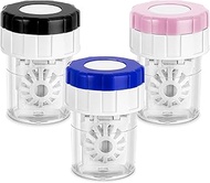 WLLHYF Contact Lens Cleaning Machine, Contact Lens Container Manual Portable Eye Contacts Coloured L