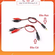 [Embedded Programming A-Z][G107] 5.5*2.1mm DC Head Converter Cable to 2A Load-bearing Alligator Clip
