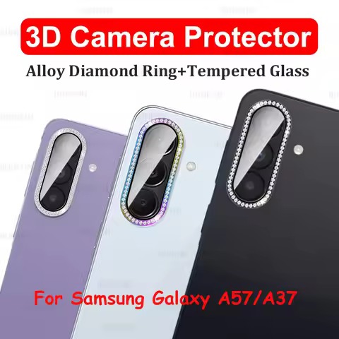 For SamsungA57 A37 5G Diamond Metal Ring Camera Protector For Samsung Galaxy A57 GalaxyA57 A 57 37 5