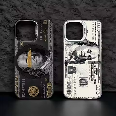 Cool 100 Dollar Bank Note Phone Case For IPhone 17 16 PRO 15 14 13 12 11 Promax Xr Xs 7 8 Plus SE Mi