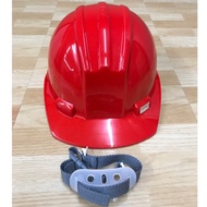Red Rubber Helmet Engineering Hat Construction Site