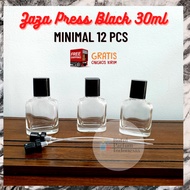 Zaza PRESS BLACK Perfume Bottle 30ML PRESS - Empty Perfume Bottle ZAZA PRESS BLACK - 30ML Glass Perf