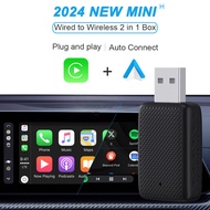 Acodo 2024 NEW XUDA A5 MINI G 2in1 Smart Wireless Android Auto Adapter Carplay Wireless For 99% Cars