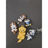 Cute Animal Keychain Mini Series (Beagle, Guinea Pig, Penguin, Panda, Dog)