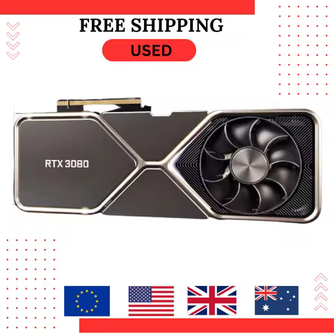 USED NVIDIA GeForce RTX 3080 Founders Edition 10GB GDDR6X Graphics Card