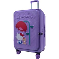 【全新現貨】Hello Kitty 前揭式四輪行李箱 KT-6510T | 官方正版行貨 避震滑板輪 (20吋/24吋/29吋 紫/灰兩色)