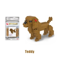 Nano Block Bricks Susun Puzzle 3D Model Dog Mini Hewan Anjing Beagle Teddy Dachshund Mainan Kado Ana