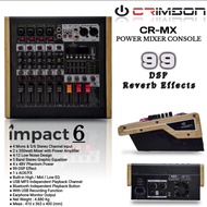 POWER MIXER CRIMSON CR-MX IMPACT6 PROFESSIONAL POWER MIXER CONSOLE power mixer 6 channel