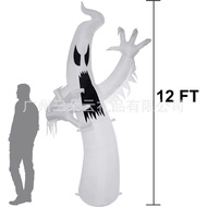 Ornaments White Ghost Ornaments Ghost Halloween Inflatable Garden Inflatable Model LED Lantern Infla