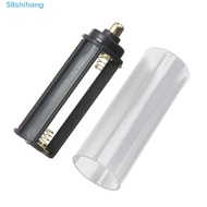 SHIHANG Torch Lamp Plastic 18650 Battery Sheath Tube White Casing Case