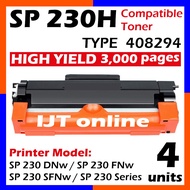 4x Compatible Ricoh SP230 SP230HS SP230H 408294 SP230sfnw SP 230sFNw SP 230DNw SP230DNw 230FNw 230SF