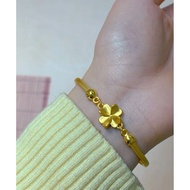 10k saudi gold clover bracelet-880