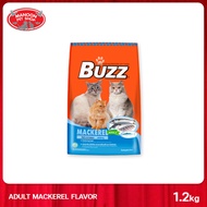 [MANOON] BUZZ Mackerel บัซซ์ อาหารแมวรสปลาทู 1.2 kg