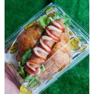 กล่องใส กล่องเบเกอรี่ TP-19 ไม่ล็อค OPS  KP- 19A ล็อคได้ บรรจุ 100ชิ้น กล่องพลาสติกใส 19A wholesale 