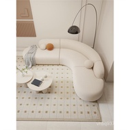 Beauty Salon Building B & B Living Room Reception Sofa Area Cream Designer Corner Rest Simple Small 