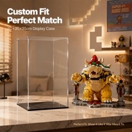 Acrylic Display Box for Lego 71411 Super Mario Bowser Toy Display Case Model Showcase Dustproof