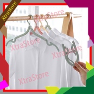 🌟1 Malaysia Ready Stock 🌟Xtrastore🌟10Pcs Portable Folding Travel Foldable Cloth Dress Baju Hanger Cabinet Wardrobe