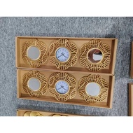 Wall Clock Large Wall Clock Aesthetic Mirror Wall Clock 3 In 1 Wall Clock