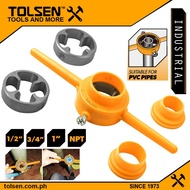 Tolsen PVC Pipe Thread Maker Set (1/2″-3/4″-1″) Pipe Threading  33008