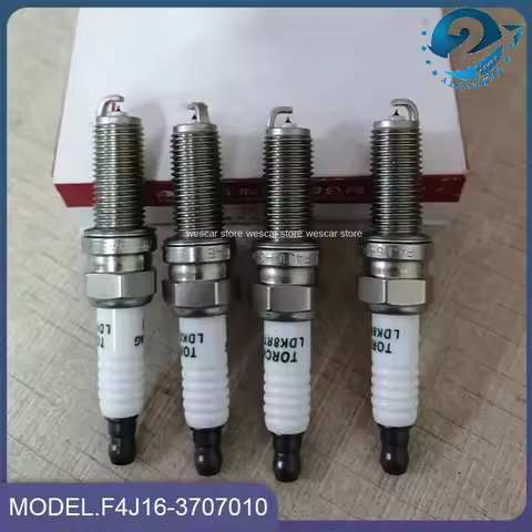 4pcs Original Spark Plug F4J16-3707010 For Chery JETOUR X70 Tiggo 2 5x 4 5 7 8 Arrizo 5/7/6 E4T15/E4