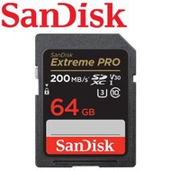 【公司貨】SanDisk 64GB 128G 256GB Extreme Pro SD SDXC V30 U3 4K