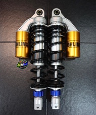 ohlins โช๊คหลัง โอลิน แก๊สแท้ ซีนเเท้ Pcx Nmax Xmax Gpx Drone ยาว330มิล