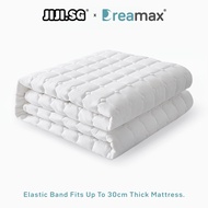 (JIJI.SG x DREAMAX) ACHIKA Mattress Protector - Mattress Topper / Mattress Pad / Single / Super Single / Queen / King