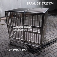 Kandang Anjing Besar Stainless Steel 304.