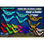 ♞,♘,♙Yamaha Mio i 125/125s Head&Fender Sticker only