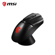 MSI微星 CLUTCH GM31 LIGHTWEIGHT WIRELESS 無線電競光學滑鼠/無線/PAW3327/6200dpi/歐姆龍/充電基座/RGB