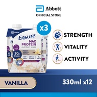 [Bundle of 3] Ensure® Max Protein French Vanilla (4 x 330ml)