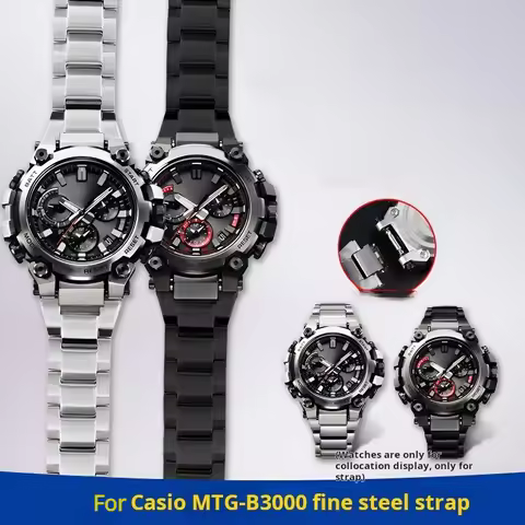 Stainless steel watch strap For Casio G-SHOCK MTG-B3000B/BD MTGB3000 men Quick release watchband Mod