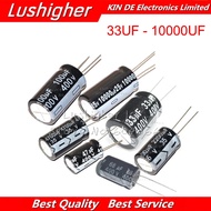 5PCS 25V10000UF 18*35mm 33UF-10000UF 25V 18x35mm 400V 100UF 450V 100UF 35V 4700UF 400V 100UF Aluminu