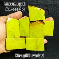 Green opal avocado stone, green opal avocado stone /natural agate stone