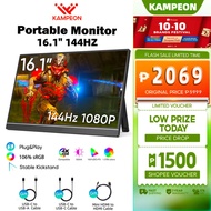 EXPOSE Portable Gaming Monitor for laptop 16.1'' 144Hz Portable Gaming Monitor 15.6'' touch screen