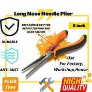 Blackrino Mini Long Nose Plier Grip Craft Precision Tool Playar Hidung Panjang  5"