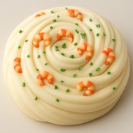 Creamy Shrimp Soup Slime 🦐 by pandaslimebakery slime murah clayish slime matte slime fluffy slime bu