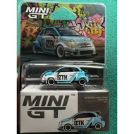 = Uranus MINI GT 1051 Abarth 595 LB-WORK IZTK Fiat 1/64 Alloy Car Diecast Car