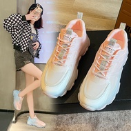 Daddy Shoes Women Spring 2024 Mesh Breathable Gradient Casual Shoes Trendy Fashion Thin Style Sneake